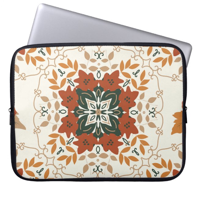 Herbstflüster: Bläsergeometrische Mischung Laptopschutzhülle (Vorderseite)