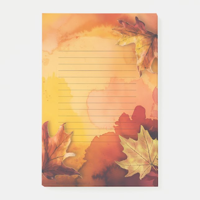 Herbstflüstern Post-it Klebezettel (Vorderseite)
