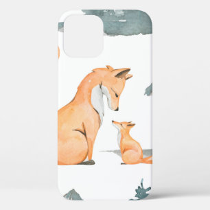 Herbstfox. Handgemalte Aquarelltafel Case-Mate iPhone Hülle