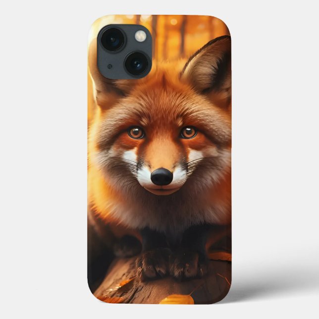 Herbstfox in ästhetischer und Niedlicher Waldschmi Case-Mate iPhone Hülle (Rückseite)