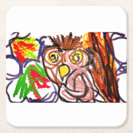 Herbstfreude Rechteckiger Pappuntersetzer