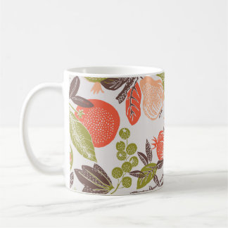 Herbstfrucht dekorative Fliesen Design. Kaffeetasse