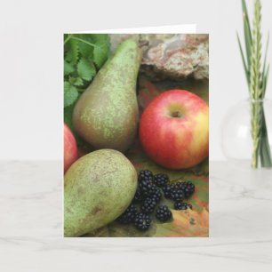 Herbstfrucht Karte