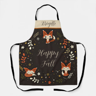 Herbstfüchse mit anpassbarem Text personalisiert Schürze