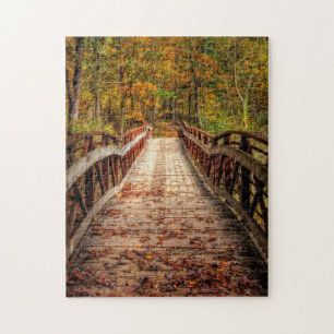 Herbstfußbrücke Puzzle