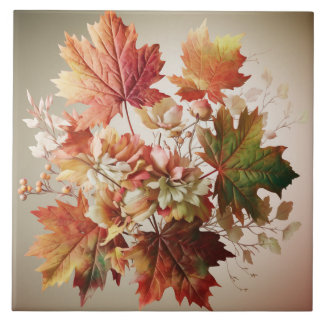 Herbstgänge und Blume im Herbst Bouquet Art Fliese