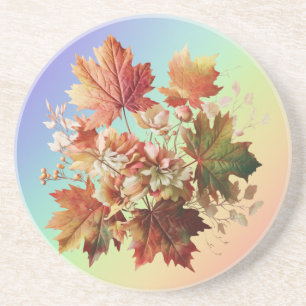 Herbstgänge und Blume im Herbst Bouquet Art Getränkeuntersetzer