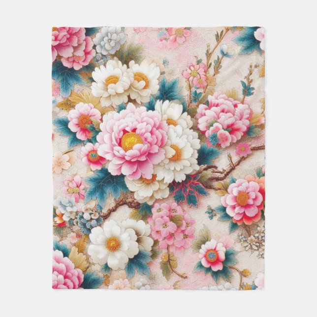 Herbstgärten Fleecedecke (Vorderseite)