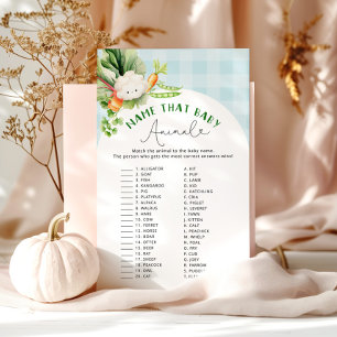 Herbstgarten Name des Baby-Tier-Duschspiels