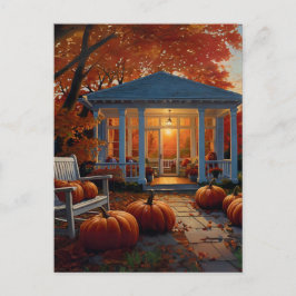 Herbstgarten Postkarte