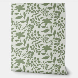 Herbstgarten-Silhouetten Muster Tapete