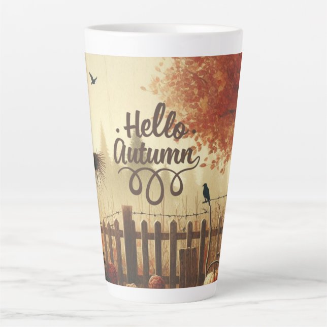 Herbstgarten und Schaukel Milchtasse (Vorderseite)