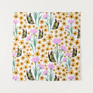 Herbstgartenmuster Wandteppich