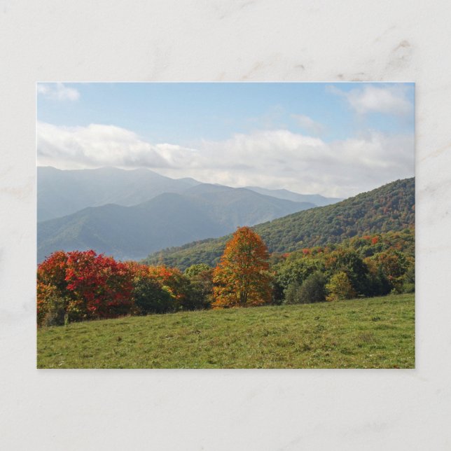 Herbstgebirge Postkarte (Vorderseite)