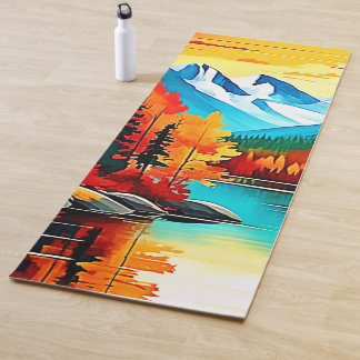 Herbstgebirgslandschaft Yogamatte