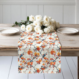 Herbstgeburten & Blütenläufer Gemütlicher Charme Großer Tischläufer