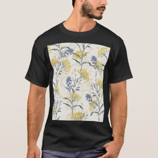 Herbstgelbe Beeren Blätter, farblos nahtlos. T-Shirt