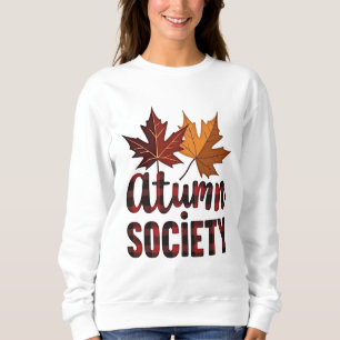 Herbstgesellschaft Ahornblätter Herbstdesign Sweatshirt