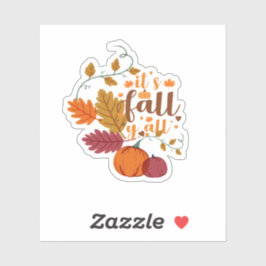 Herbstgestaltung Aufkleber