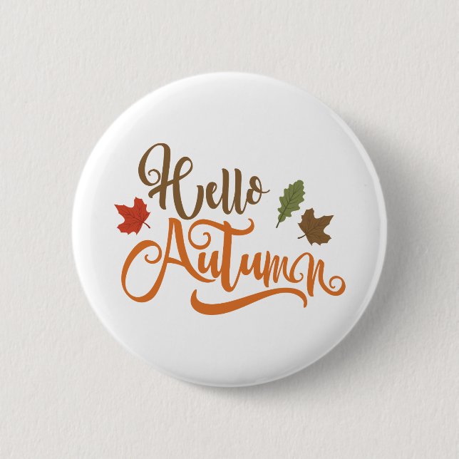 Herbstgestaltung Button (Vorderseite)