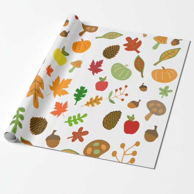 Herbstgestaltung Geschenkpapier (Ungerollt)