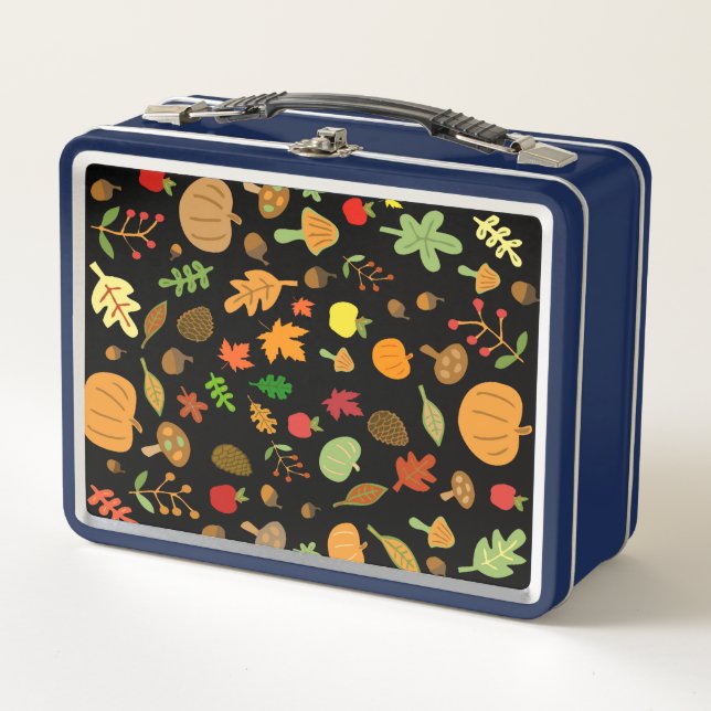 Herbstgestaltung Metall Lunch Box (Vorderseite)