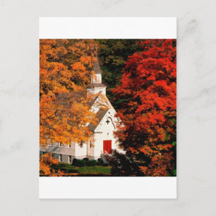 Herbstgipfelfarbe Vermont Postkarte