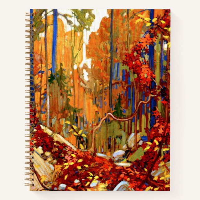 Herbstgirlande, Farbige Malerei, Notizbuch (Vorderseite)