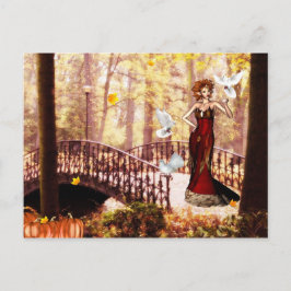 Herbstglanzkarte Postkarte