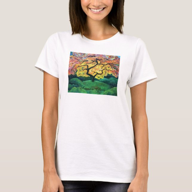Herbstglorie - japanisches Ahorn - Ladys' T T-Shirt (Vorderseite)