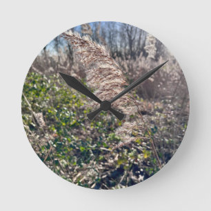Herbstglück.. Runde Wanduhr