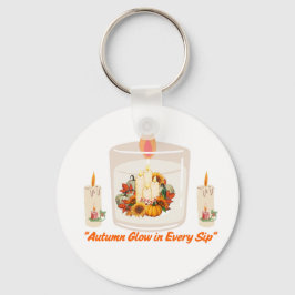 "Herbstglühen in jeder Sekunde - Cosy Fall Coffee  Schlüsselanhänger
