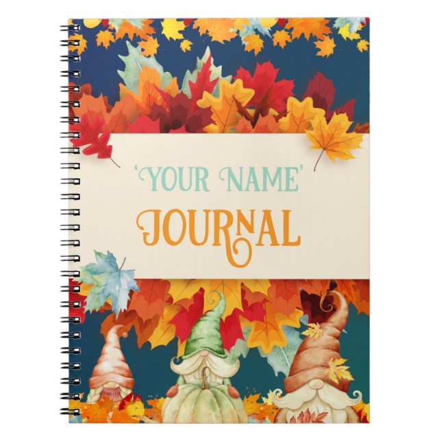 Herbstgnome Notizblock (Vorderseite)
