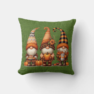 Herbstgnomen Throw Kissen