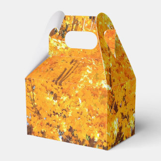 Herbstgold Blätter Geschenkschachtel