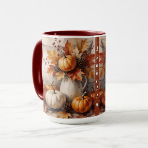 Herbstgoldene moderne Thanksgiving-Kollektion Tasse