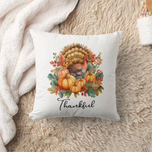 Herbstgome mit Pumpkins Niedlich Herbst Erntedank Kissen