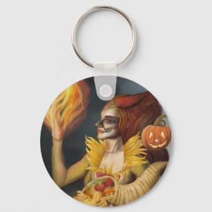 Herbstgöttin Schlüsselanhänger