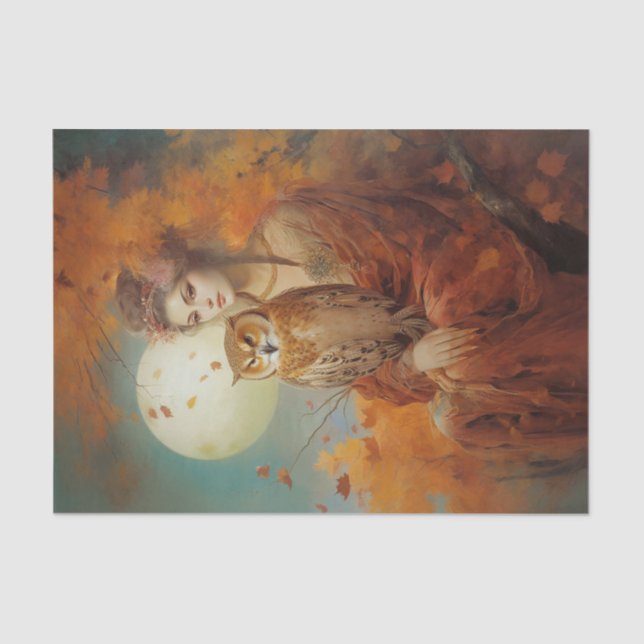 Herbstgöttin Seidenpapier (Vorderseite)