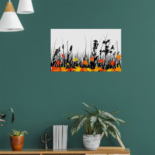 Herbstgras Poster