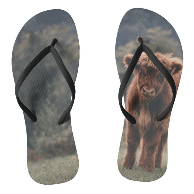 Herbstgrasfeld für Rinder Flip Flops (Fußbett)