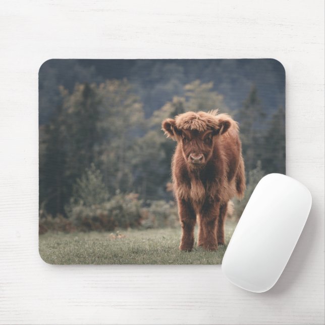 Herbstgrasfeld für Rinder Mousepad (Mit Mouse)