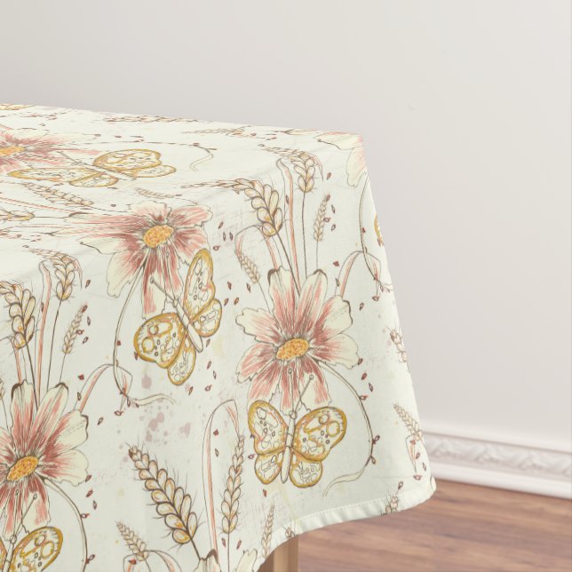 Herbstgrasmücken Cotton Tablecloth Tischdecke (Beispiel)