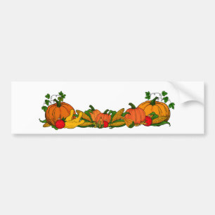 Herbstgrenze Autoaufkleber