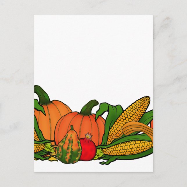 Herbstgrenze Postkarte (Vorderseite)