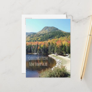 Herbstgrössen aus New Hampshire Postkarte