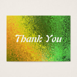 Herbstgrün-gelbe Hochzeitgäste Dankeschön-Karte