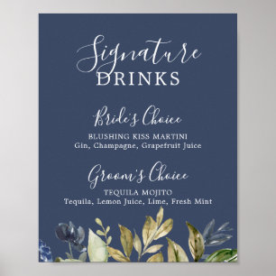 Herbstgrün   Unterschrift für Schiffe Poster