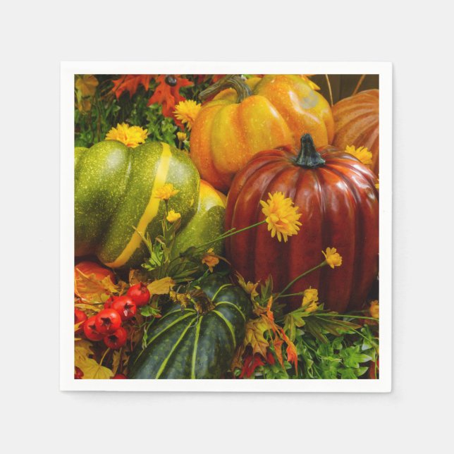 Herbstgruppierung Serviette (Vorderseite)
