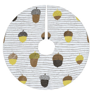 Herbstgutschriften: Vintage Tiere Polyester Weihnachtsbaumdecke